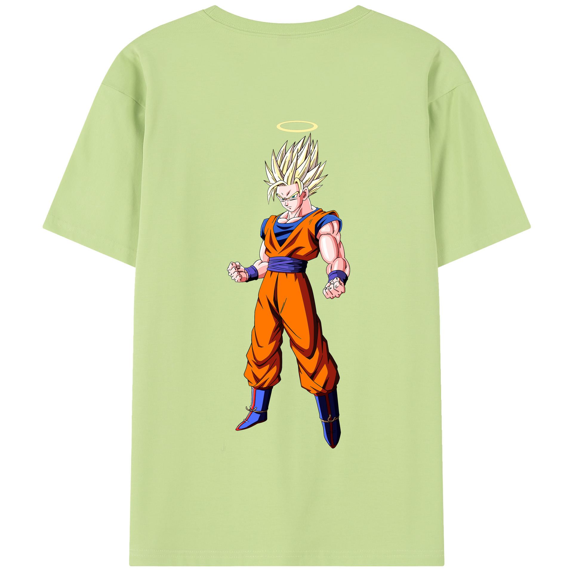 （画像用） ドラゴンボール 孫悟空（そん ごくう）Son Goku カカロット DRAGON BALL Kakarotto 綿100％半袖Tシャツ（背面プリント）